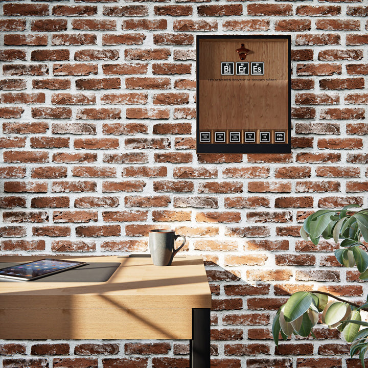 Papier peint intissé Manhattan Rouge brique