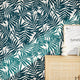 Papier peint intissé Imany Bleu paon