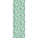 Papier peint intissé Capucine Turquoise et kaki