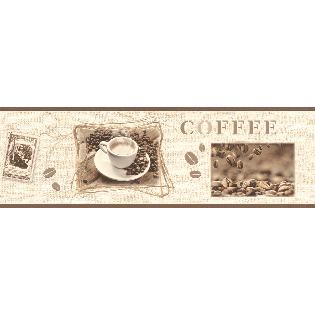 Frise intissée Coffee time Café