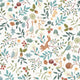 LITTLE DUTCH Papier peint intissé Forest wonders Blanc et bleu ciel