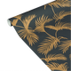 CASELIO Papier peint intissé Moonlight palm Noir et doré