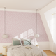 CASELIO Papier peint intissé Cocoon Rose poudré