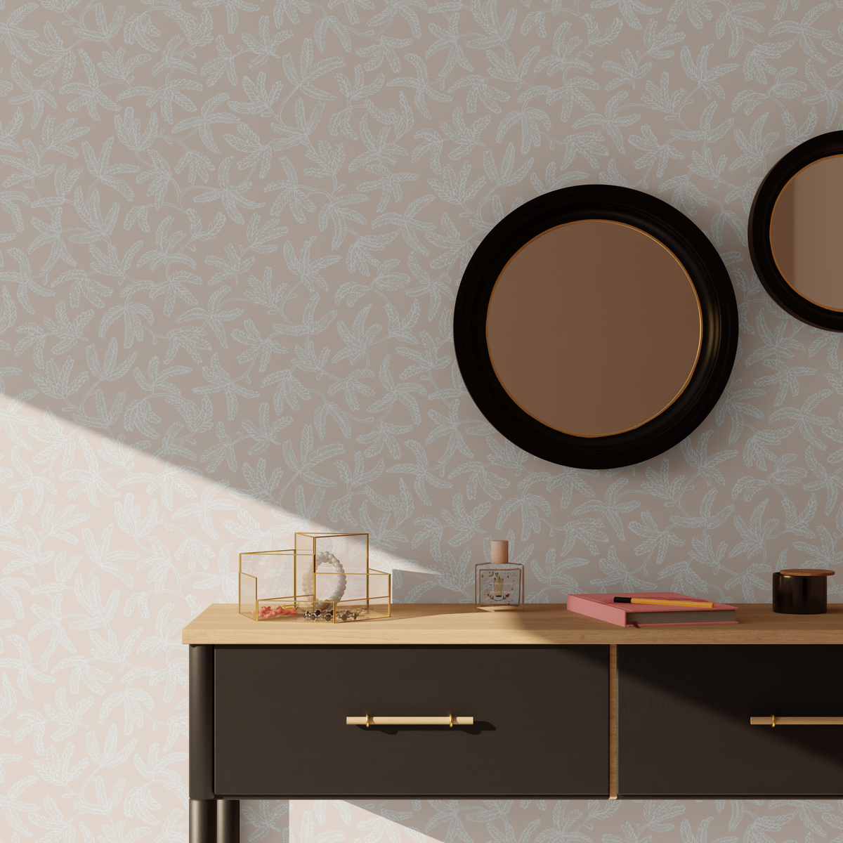 CASELIO Papier peint intissé Cocoon Sable beige