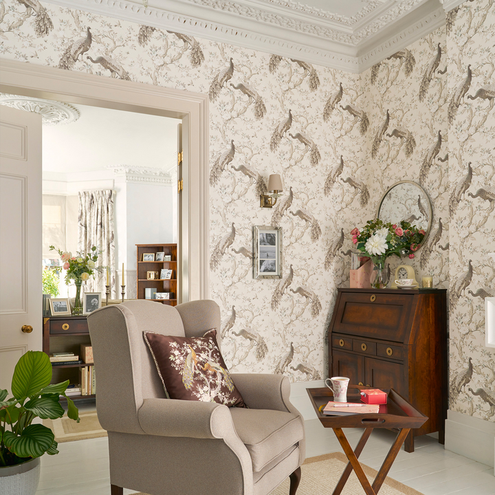 LAURA ASHLEY Papier peint intissé Belvedere Lin