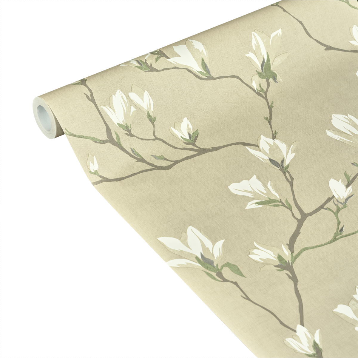 LAURA ASHLEY Papier peint intissé Magnolia grove Sable beige