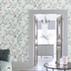 LAURA ASHLEY Papier peint intissé Eglantine Vert aqua