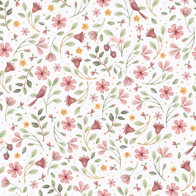 LITTLE DUTCH Papier peint intissé Fairy wonders Rose pétale