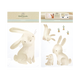 LITTLE DUTCH Sticker Baby bunny Châtaigne et blanc
