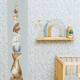 LITTLE DUTCH Toise intissé pré-encollé Forest friends Bleu ciel Mat