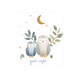 LITTLE DUTCH Sticker Forest friends good night Bleu ciel