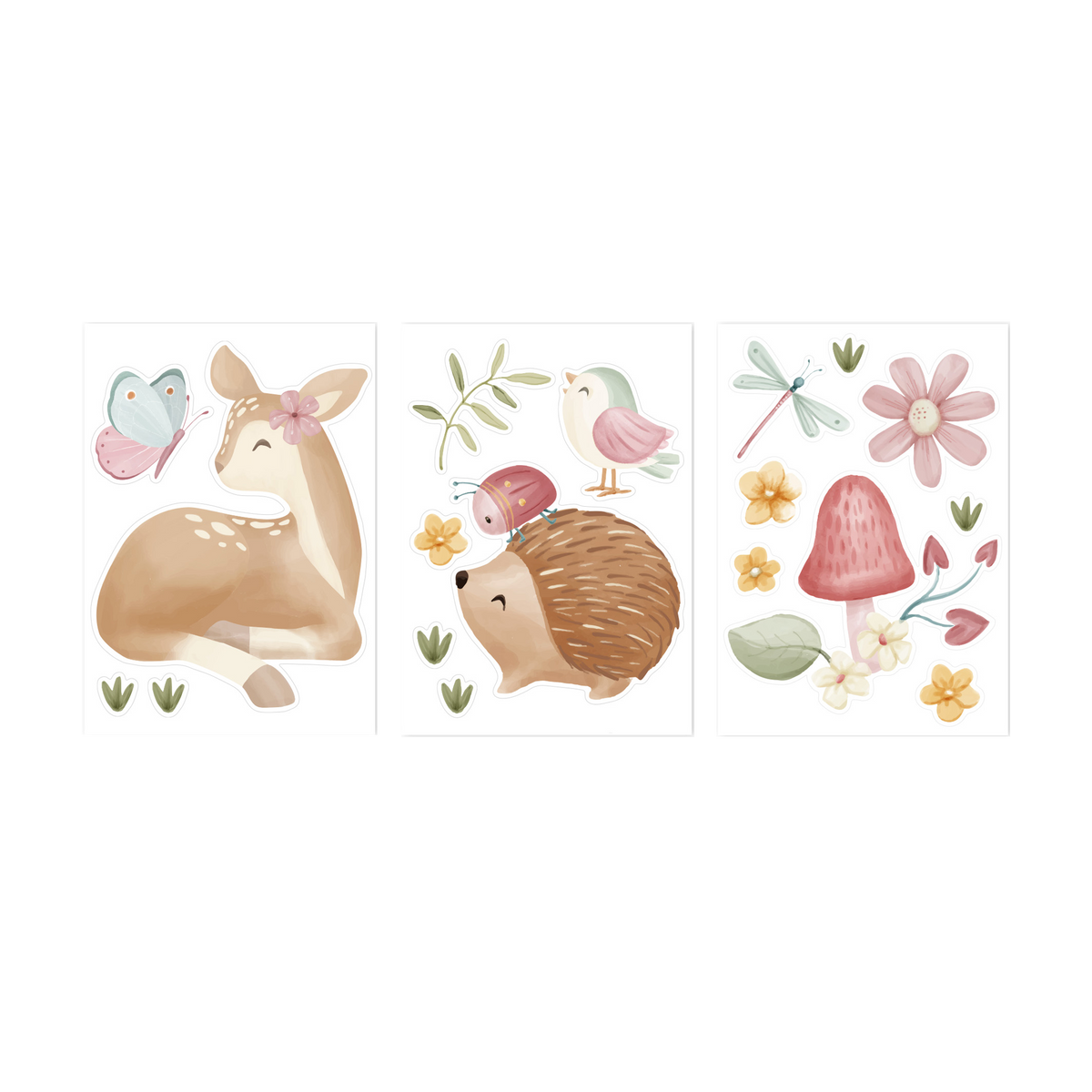 LITTLE DUTCH Sticker Fairy garden Multicolore