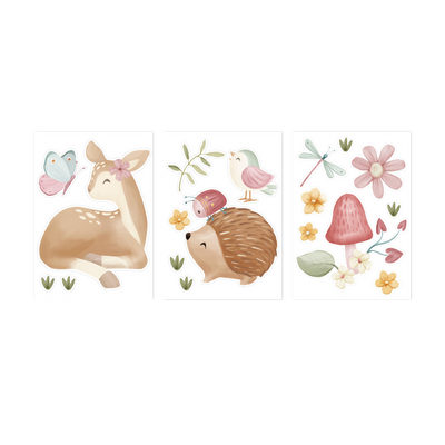 LITTLE DUTCH Sticker Fairy garden Multicolore