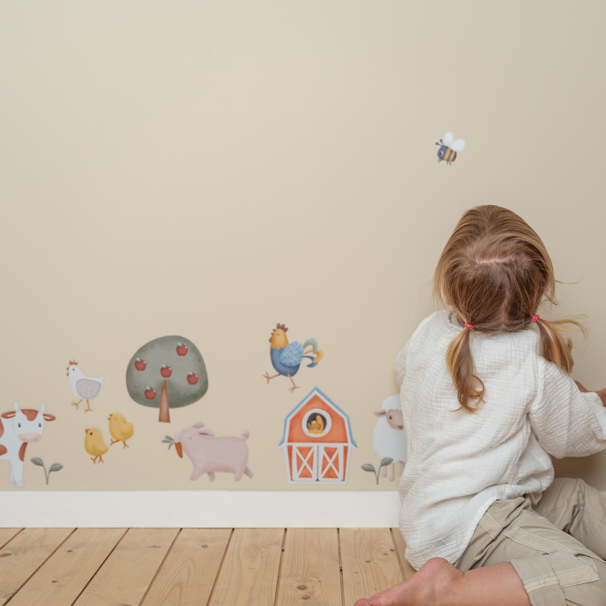 LITTLE DUTCH Sticker Little farm Multicolore