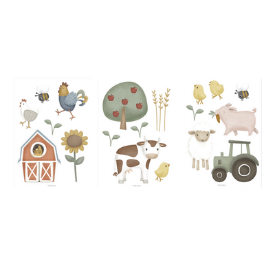 LITTLE DUTCH Sticker Little farm Multicolore