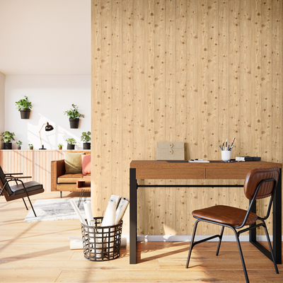 Papier peint intissé Bearwood Bois chaud