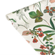 Papier peint intissé Dayana Vert feuille et rouge orangé