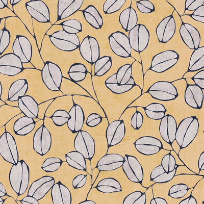 Papier peint intissé Mirela Jaune paille