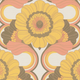 Papier peint intissé Elyana Orange et marron