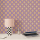 Papier peint intissé Milias Violet et orange