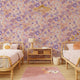Papier peint intissé Donatille Violet et orange