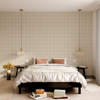 Papier peint intissé Barley Sable beige