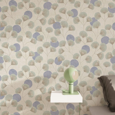 Papier peint intissé Meoni Vert aqua et bleu
