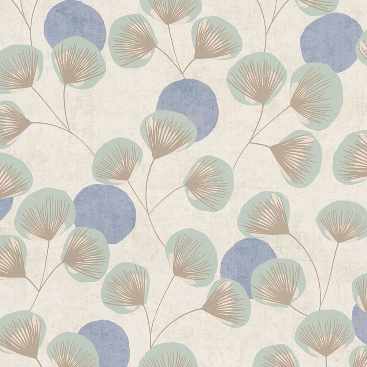 Papier peint intissé Meoni Vert aqua et bleu