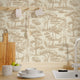 Papier peint intissé Bellevue Beige