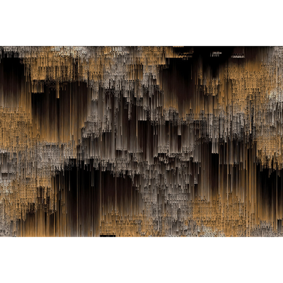 Papier peint panoramique XL Decorum Noir, effets mordorés et grisés Satiné