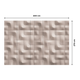 Papier peint panoramique XL Modulo Gris chaud perlé Satiné