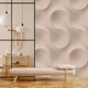 Papier peint panoramique XL Wella Blanc rosé Satiné