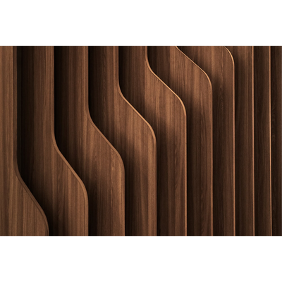 Papier peint panoramique XL Kalendum Noyer Satiné