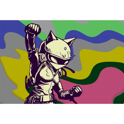 Papier peint panoramique XL Megawa Multicolore Satiné