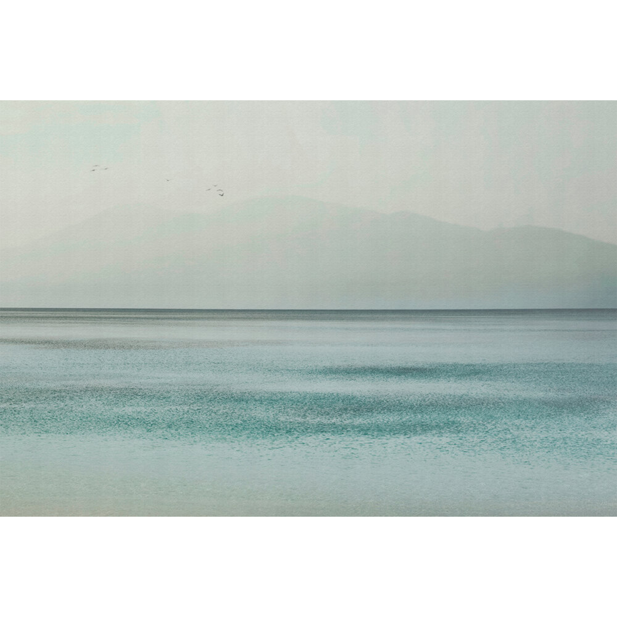 Papier peint panoramique XL Breeze Bleus légers Satiné