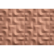 Papier peint panoramique XL Modulo Terracotta cuivré Satiné