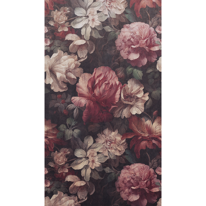 Papier peint panoramique L Carmela Roses tendres Satiné
