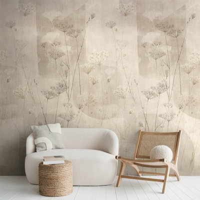 Papier peint panoramique L Serenity Sable beige Satiné