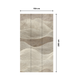 Papier peint panoramique L Nuvola Beige et blanc Satiné