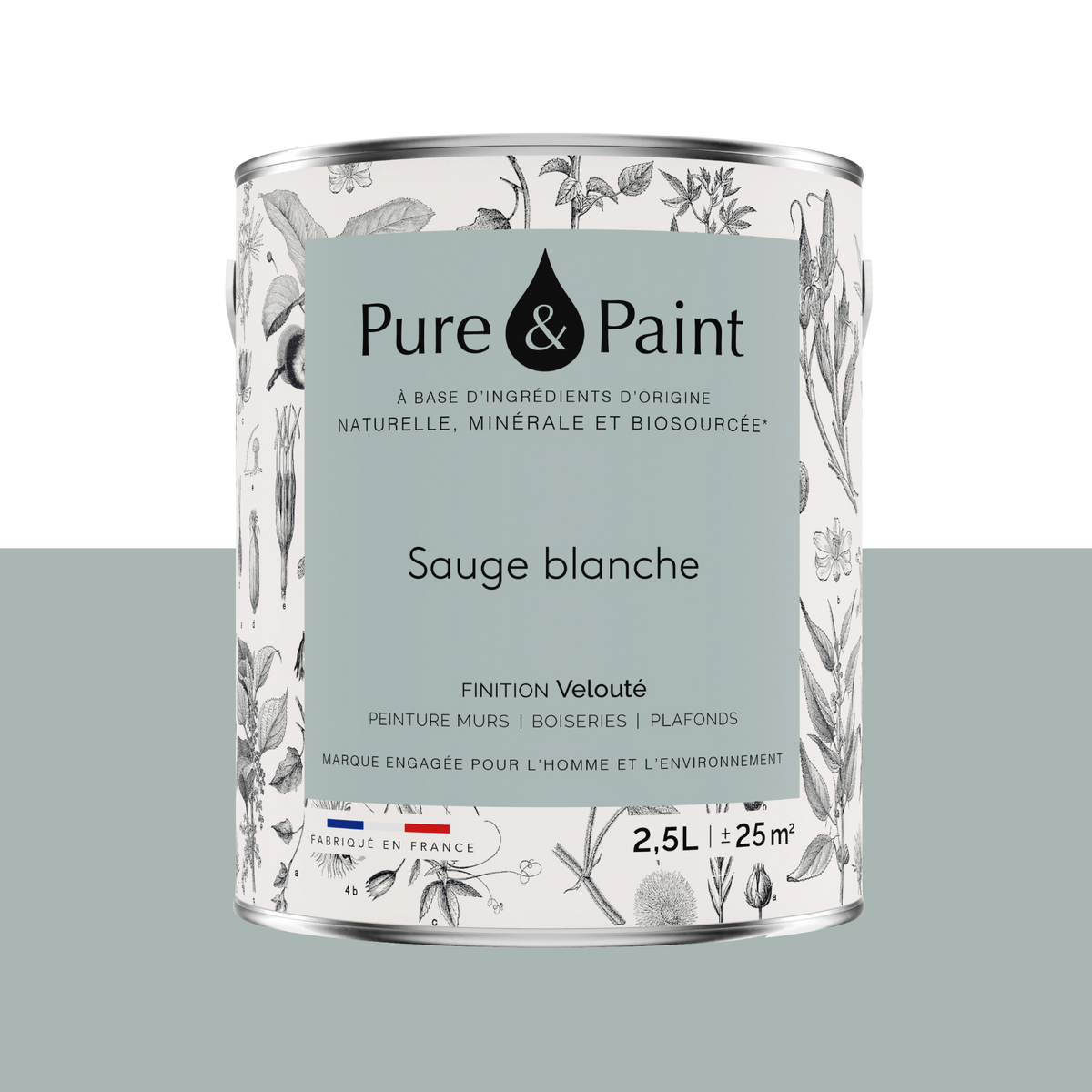 PURE AND PAINT Peinture Pure and paint Sauge blanche Mat