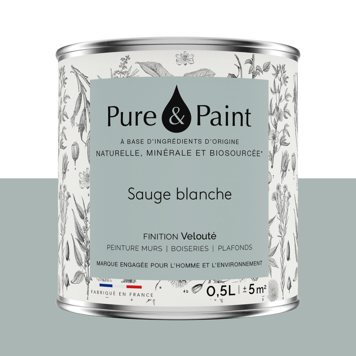 PURE AND PAINT Peinture Pure and paint Sauge blanche Mat