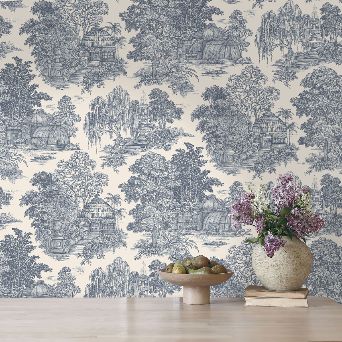 HOLDEN DECOR Papier peint intissé Blenheim Bleu marine Mat