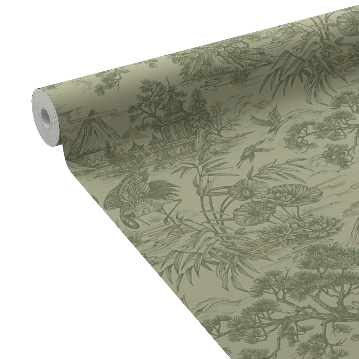 HOLDEN DECOR Papier peint intissé Natoru Vert sauge Mat