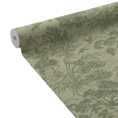 HOLDEN DECOR Papier peint intissé Natoru Vert sauge Mat