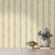 HOLDEN DECOR Papier peint intissé Pipkin stripe Vert sauge et rose poudré Mat