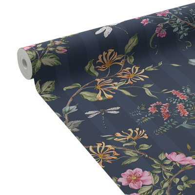 HOLDEN DECOR Papier peint intissé Camberley Bleu marine Mat