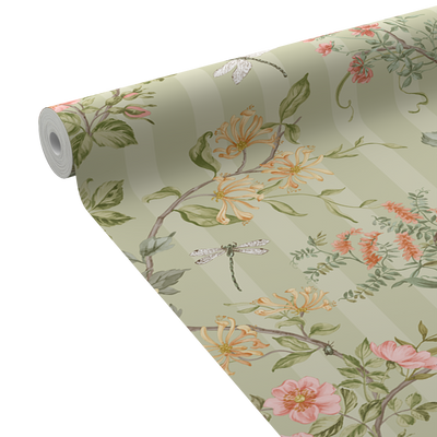 HOLDEN DECOR Papier peint intissé Camberley Vert-de-gris Mat