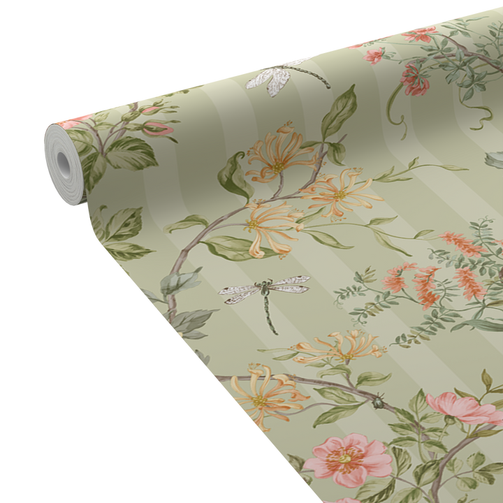 HOLDEN DECOR Papier peint intissé Camberley Vert-de-gris Mat