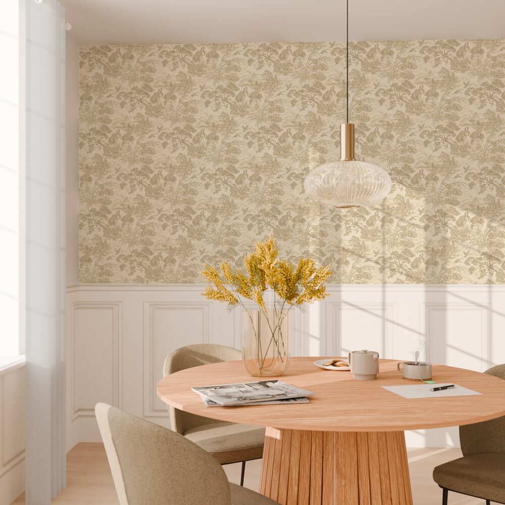 HOLDEN DECOR Papier peint intissé Natoru Beige sable Mat