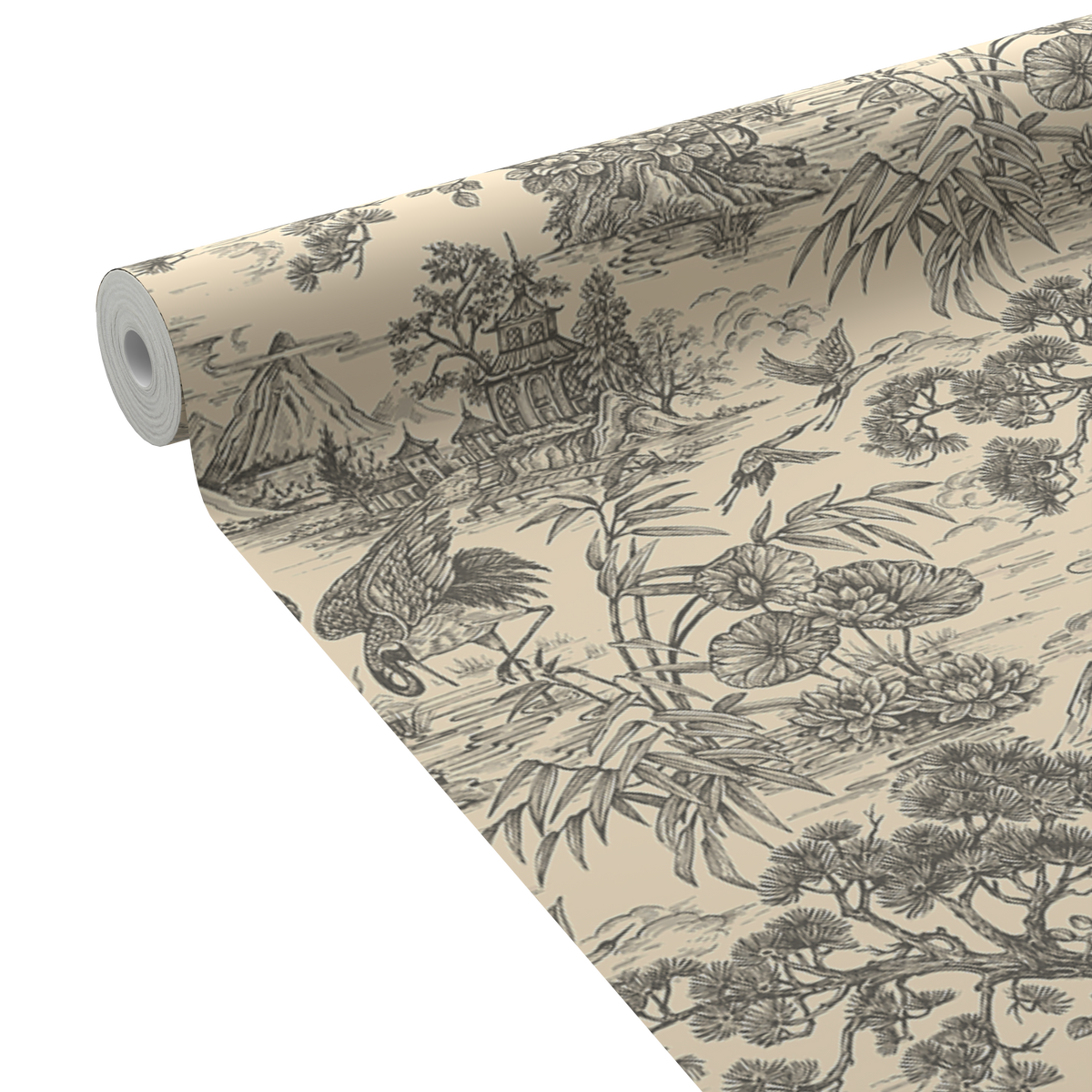HOLDEN DECOR Papier peint intissé Natoru Charbon Mat